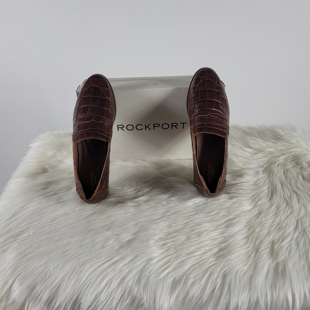 ROCKPORT Perpetua Penny Woman's Embossed Leather Loafers